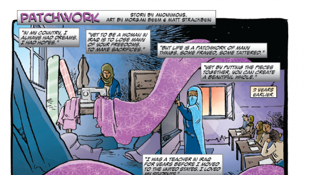 Love this collaboration by our client <a href="/PopClassroom/">Pop Culture Classroom</a> with the African Community Center to translate and share the stories of adult refugees into fully realized comics with the help of professional comic book artists from across the world. ed.gr/blu6h