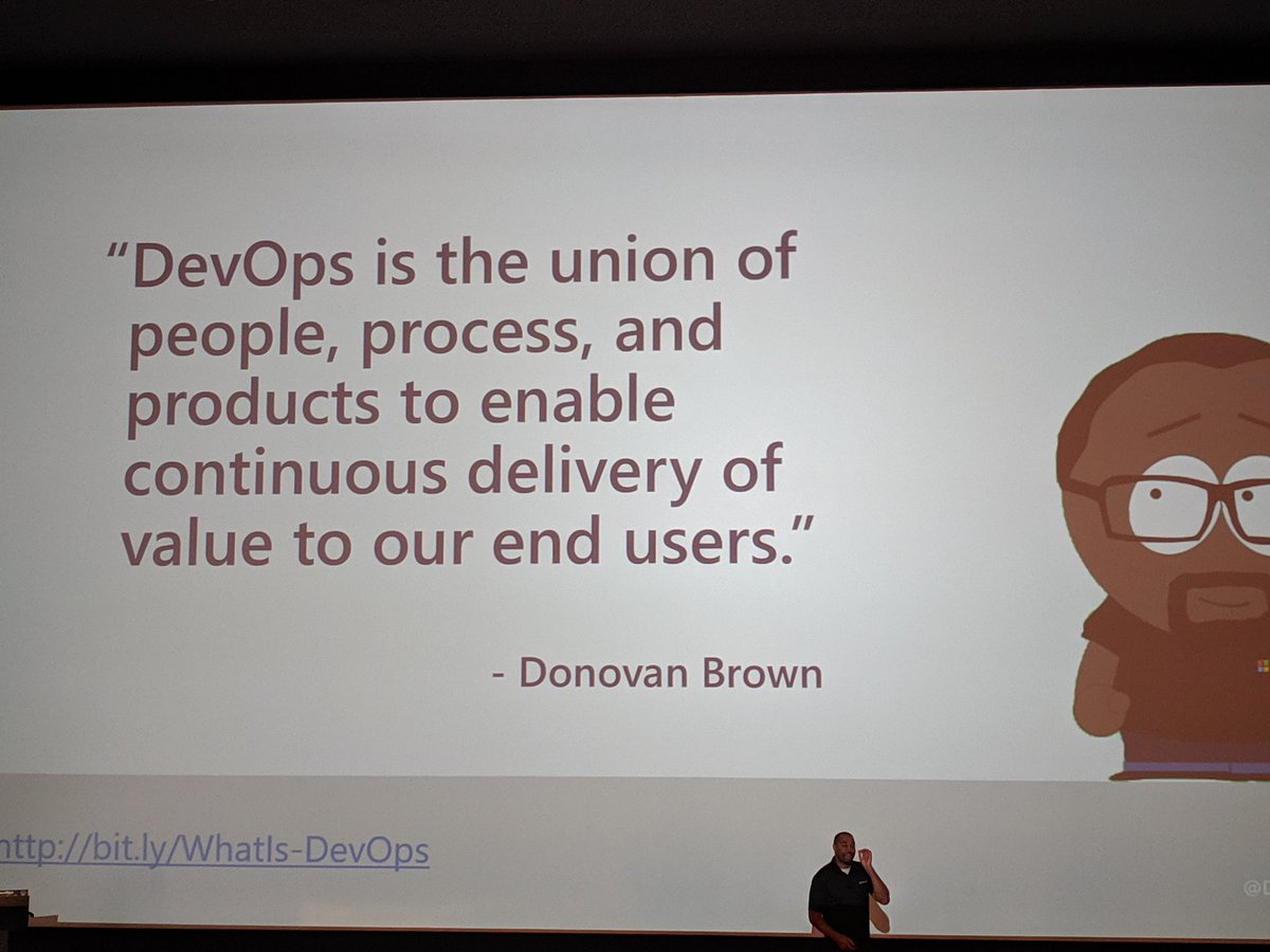 boskicthebrain's tweet image. DevOps is all about delivering measurable value.

@DonovanBrown #dotnetday19