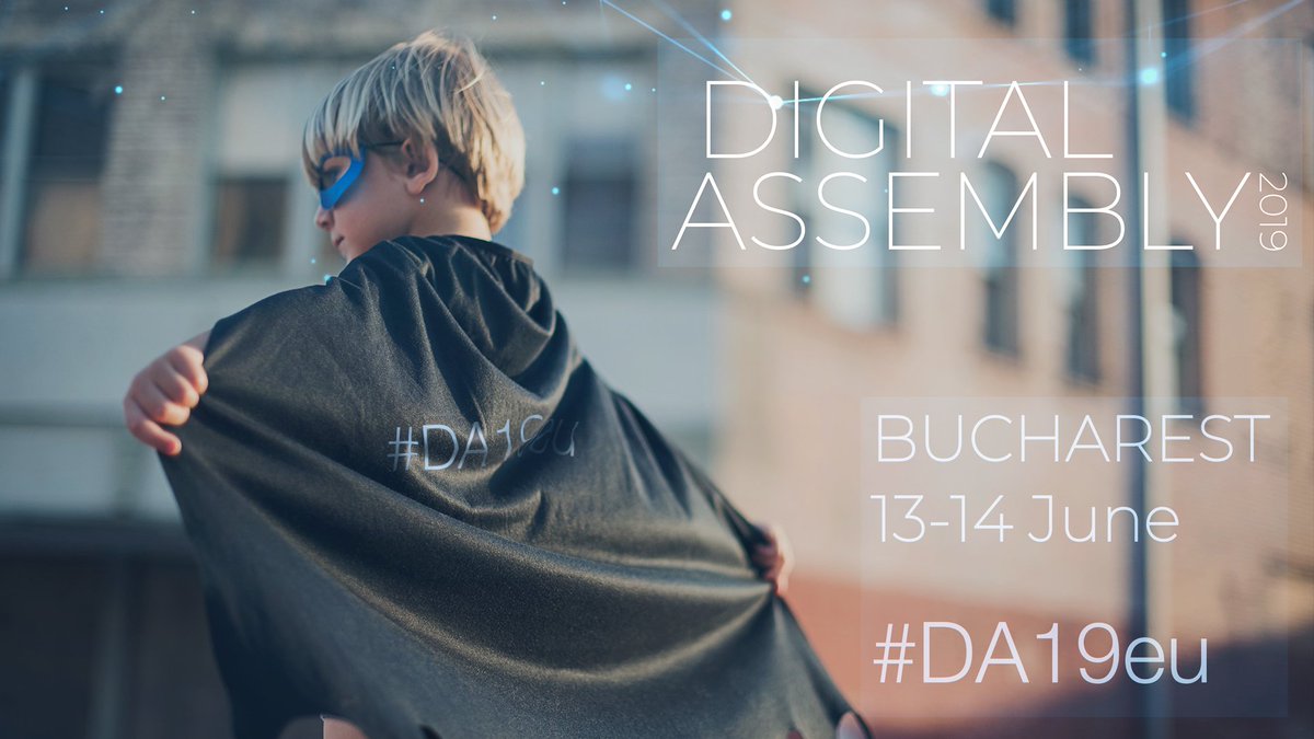 🙌 Innovators, digital leaders &amp; #tech gurus: Assemble!
Hear the call of the Digital Assembly #DA19eu and join the discussion on 👇 
#Digital4Planet
#Digital4Leadership
#Digital4Jobs
#Digital4Communities
Register now 👉 bit.ly/DA2019Register…