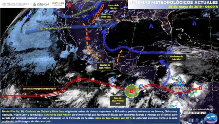 BOLETÍN METEOROLÓGICO MARTES 28-05-2019 #FCP #QRoo
habrá cielo Medio Nublado, lluvias aisladas con chubascos ocasionales dispersos por la tarde.
Ver mas... bit.ly/2X97KSE