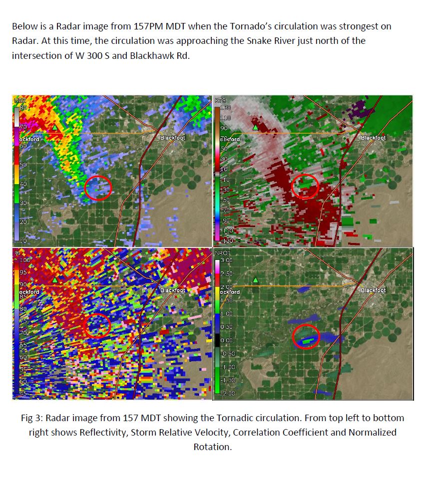 Here is a summary from the May 26th tornado near Riverside, Idaho. idwx