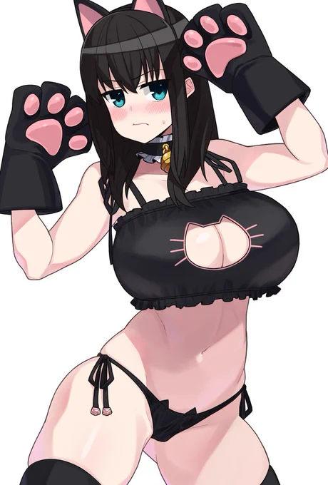 流行りは過ぎちゃったけど猫ランジェリーエッチ 