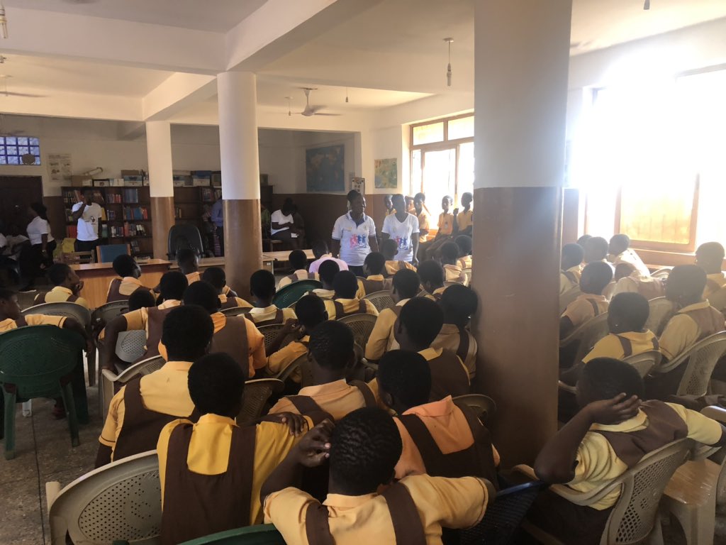 STRedDays's tweet photo. Question from student: How does one reduce menstrual pain aside painkillers?
Answer:
Hot water bottle
Breathing exercise while racking in your tummy
Tummy exercise
Taking a cold shower
#savethereddays #MenstrualHygiene #MHDay2019 #ItsTimeForAction @cmghana https://t.co/TNXdSECP7A