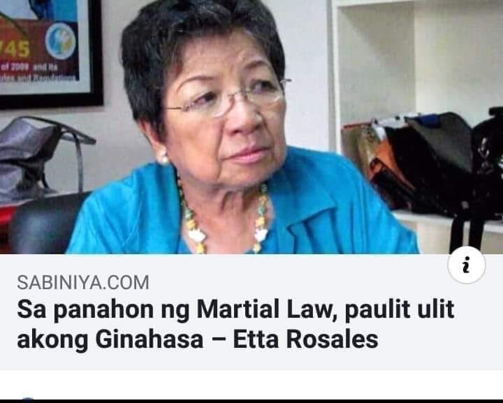 JGimoro's tweet photo. Wow ha... gandang ganda sa sarili? Sino naman ang gumawa sa inyo nyan? Bakit tumahimik kayo at hindi ninyo sinampa sa korte para maparusahan.. ? 
#JusticeForEttatRosales 
#MarcosParin https://t.co/Z0M6dh4BKH