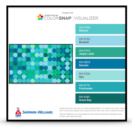 tmrhyne's tweet photo. #ColorSnap @SherwinWilliams. analysis: #AlbersloC Aqua Bubbles Color Study #dataviz #infovis #VisualAnalytics #colourlovers #siggraph #IEEEVIS #IEEECGA #DurhamCountyLib #color #Albers_Lucy https://t.co/WBFhqursCI