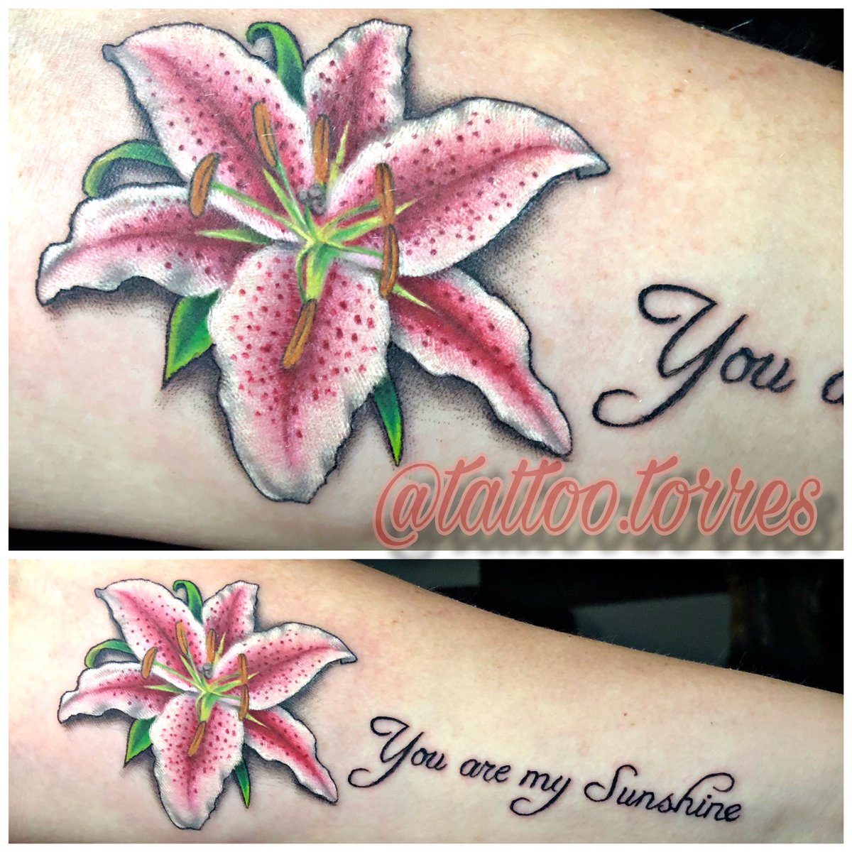 tattootorres's tweet photo. Taking appointments! #lilytattoo #lily #flowertattoo #realistictattoo #meaningfultattoos #makeitcount #tattooideas #thinkbeforeuink @tatsandbabes @TatooPorn @MaryJaneG214 https://t.co/A2v2gAFwxn