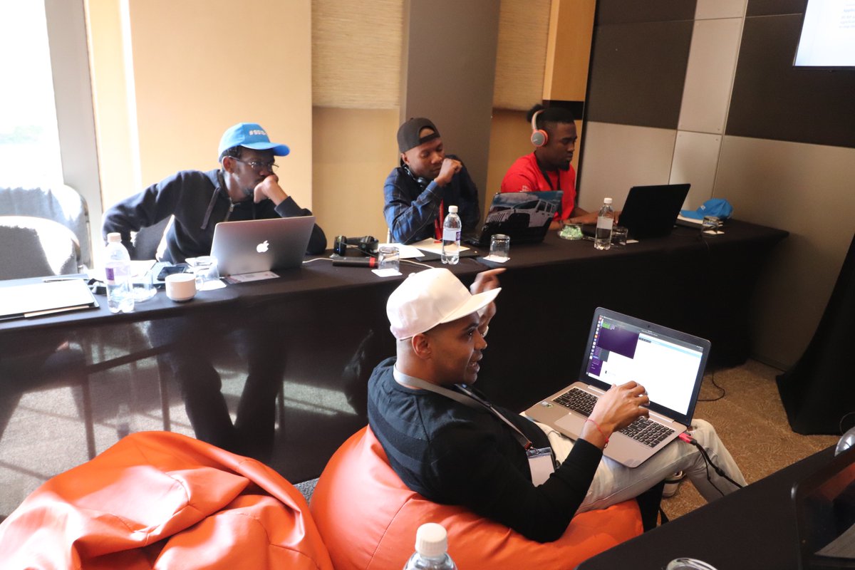 TiyaniTee's tweet image. Capture The Flag challenge at #SS19Hack on the sidelines of #ITWebSS2019 led by Nithen Naidoo, the CEO of @Snode_Tech.