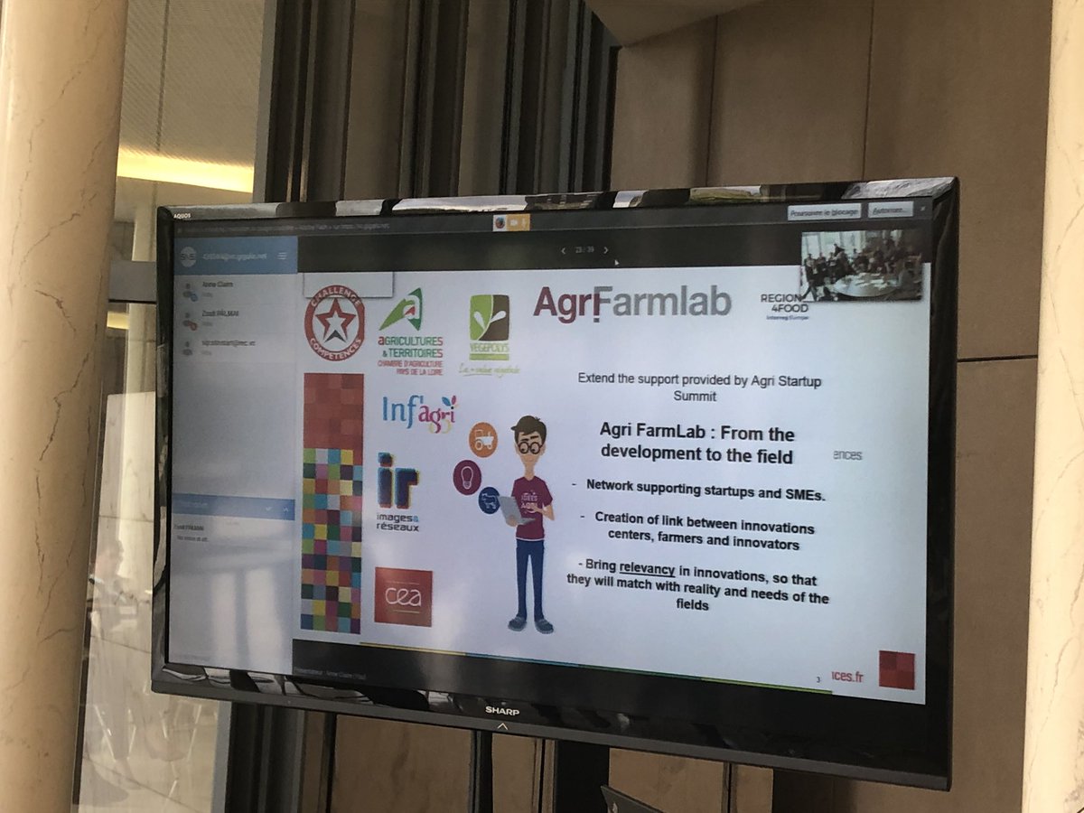 Herve_Pillaud's tweet photo. Présentation @AgriStartSumm et #AgriFarmLab par Vincent Dufau @Agri85_ à l’occasion du symposium #Region4ffood organisé par @paysdelaloire devant nos partenaires régionaux de six pays européens #Espagne #Hollande #Finlande #Italie #Hongrie #Bulgarie https://t.co/QikwMQ9xZd