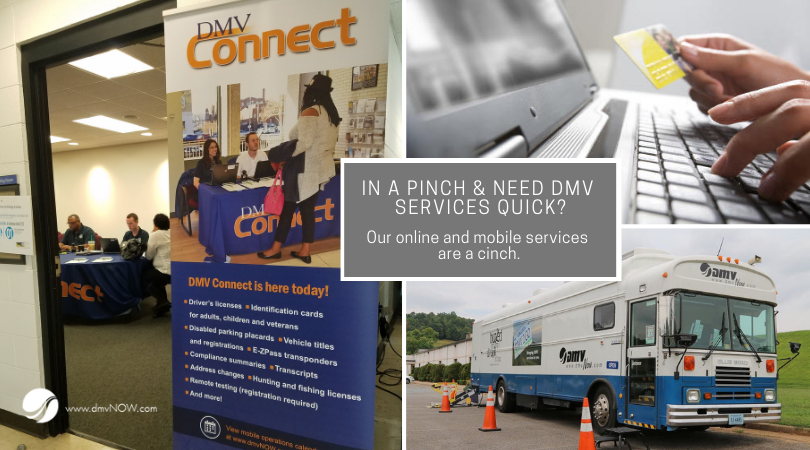 VirginiaDMV's tweet image. Days following a holiday &amp;amp; at the end of the month are busiest! Save time &amp;amp; take advantage of online services at dmvNOW.com, DMV Select partner offices &amp;amp; mobile services. Visit dmvNOW.com/DMV2Go for a calendar of scheduled visits. #dmvNOW #mobileservices