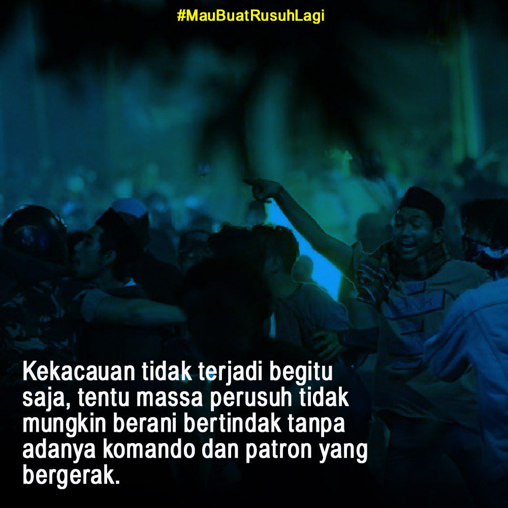 Nurvava1's tweet photo. demo yang damai dan aman itu tidak akan seperti itu, itu kercuhan namanya
#MauBuatRusuhLagi https://t.co/6EVsTgWmiL