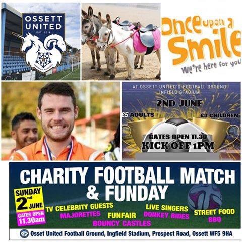 It’s a busy weekend in Ossett!
Sunday 2nd June - Charity Football Match and Funday including TV celebrity guests, funfair, entertainment and food at Ossett United Football Ground. Opens at 11.30am <a href="/ThisIsOssett/">Ossett</a> <a href="/visitossett/">Visit Ossett</a> <a href="/OssettBeercart/">Ossett Beercart</a>