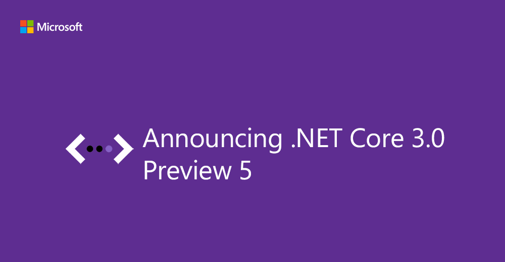 VisualStudio's tweet image. We&apos;ve made major updates to the latest release of #dotNETCore 3.0 Preview. Check it out: msft.social/spDXi5 

It includes:
• A new JSON Serializer
• Support for publishing single file executables 
• Runtime roll-forward update
• Changes in the BCL