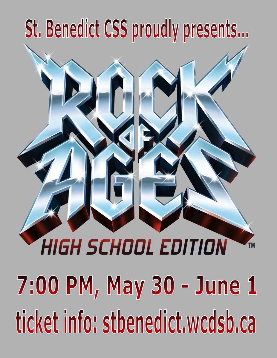 StBenedictCSS's tweet photo. Coming this Thursday, Friday and Saturday:
SCHOOL OF ROCK: HIGH SCHOOL EDITION
Adults: $15, students and seniors: $10
Purchase your tickets online!
https://t.co/Wwz5l1on5T https://t.co/0V8qQTeiqu