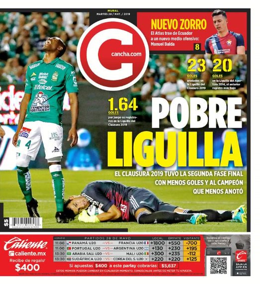 SanCadilla's tweet photo. Mis niiiños, aquí les dejo la portada de @canchamural con lo pobre que resultó la Liguilla. 
Además, el @atlasfc ya tiene a su primer refuerzo: el ecuatoriano Manuel Balda
#Llevelo #Lleveloooo #QuiénDijoYo https://t.co/wTX9Yx5NyV