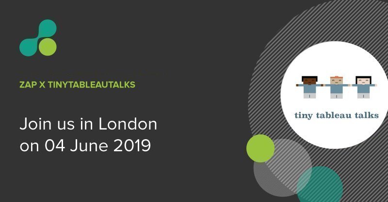 ZAP_Data's tweet photo. This time next week, we'll be hosting @TinyTableauTalk in London. There's still time to register at https://t.co/dHNUj7CJAG
#Tableau #Data #DataManagement #Anaytics #ZAPDataHub #ERP #CRM #TinyTableauTalks https://t.co/gX2LLfn1YV