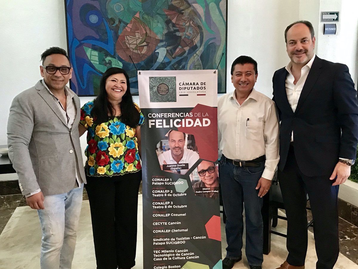 JesusPoolMoo's tweet photo. Agradecido de ser parte de esta semana de la felicidad con el conferencista español @JMQuelle y Pedro Campos, que ofrecerán sus experiencias en diferentes escuelas y recintos de Cancún, Chetumal y Cozumel. https://t.co/4KMxEj93aQ