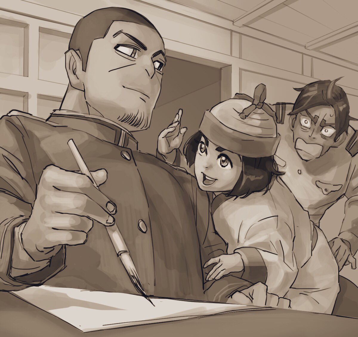 今日ね鯉登ニシパったら ゴニョゴニョ 人人人人人人 エノノ え のイラスト 今日ね鯉登ニシパったら ゴニョゴニョ 人人人人人人 エノノ え のイラスト