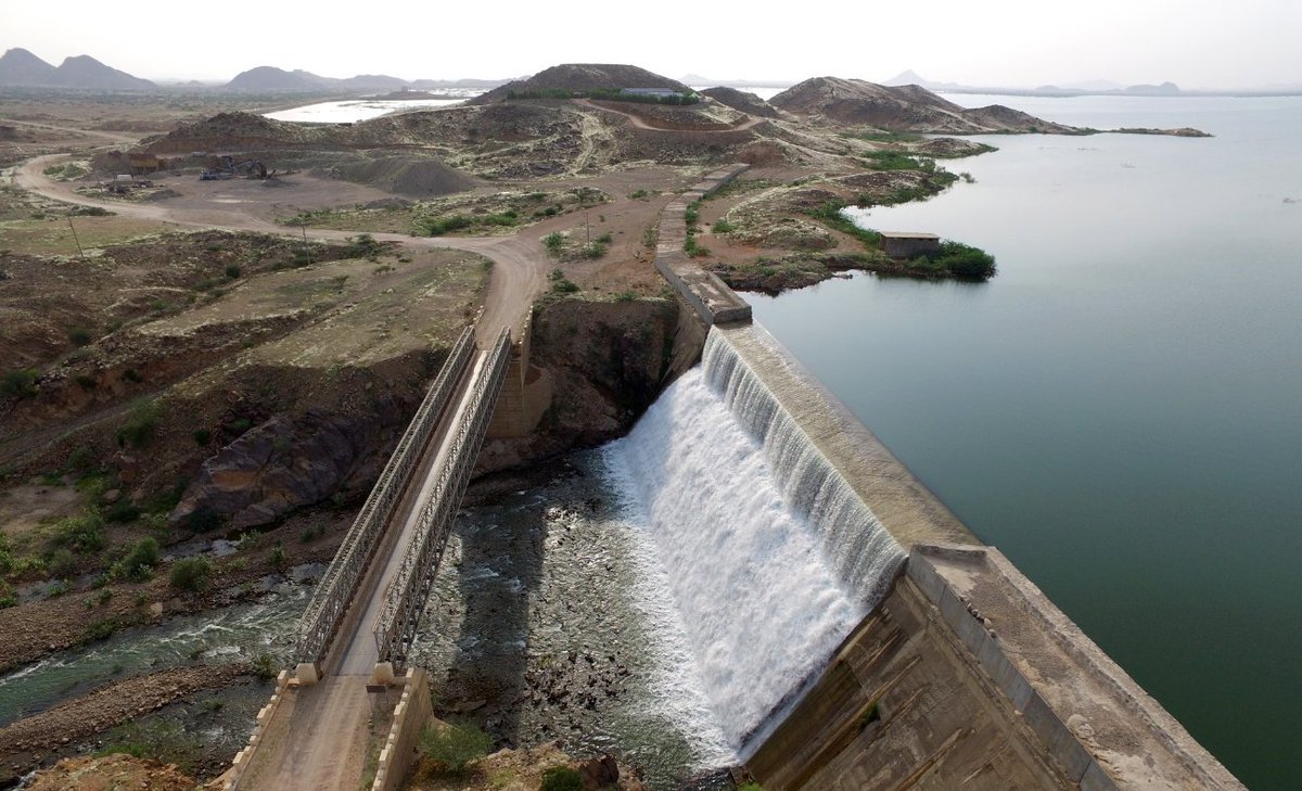hawelti's tweet photo. "Aggregate volume of water harvested in dams of Kerkebet, Fanko, Gerset &amp; Mislam today exceeds 500 million cubic meters while provision of  water has increased from 7% to 80% in rural areas &amp; from 30% to 90% in urban areas"; (Latest report of Ministry of Water,Land &amp; Environment) https://t.co/ifYwS8OQWg