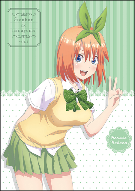 みょーなアニメ好きさんがTwitterに投稿した中野四葉(五等分の花嫁)のイラスト。