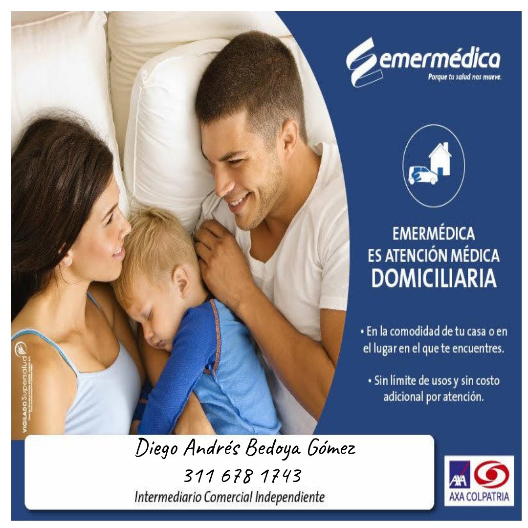 #FelizMartes #AfíliateYa #PorqueTuSaludNosMueve <a href="/Emermedica_SAP/">Emermédica SA</a> ofrece el servicio de atención médica domiciliaria en su PLAN INTEGRAL FAMILIAR. Por el mes de junio tarifa especial. Contáctame por DM o al 311 678 1743 y agenda tu cita de afiliación.