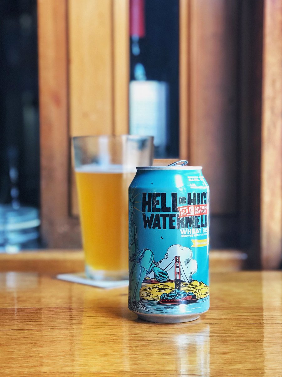 TableAndMain's tweet image. 🚨New #beer alert!🚨 #HellOrHighWatermelon by @21stAmendment is now available thru the summer! 🍉🍺