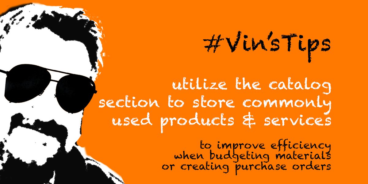 knowify's tweet image. #VinsTips
Utilize the catalog section of your account to store commonly used products &amp;amp; services to improve efficiency with budgeting materials and creating purchase orders.
#efficiency #budget #purchase