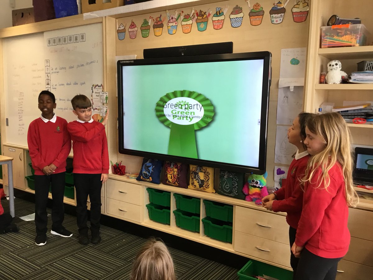 SchoolHillside1's tweet photo. Some of the fantastic presentations P5 gave this afternoon on their political party! #SharingTheirLearning https://t.co/9fJa8YXDei