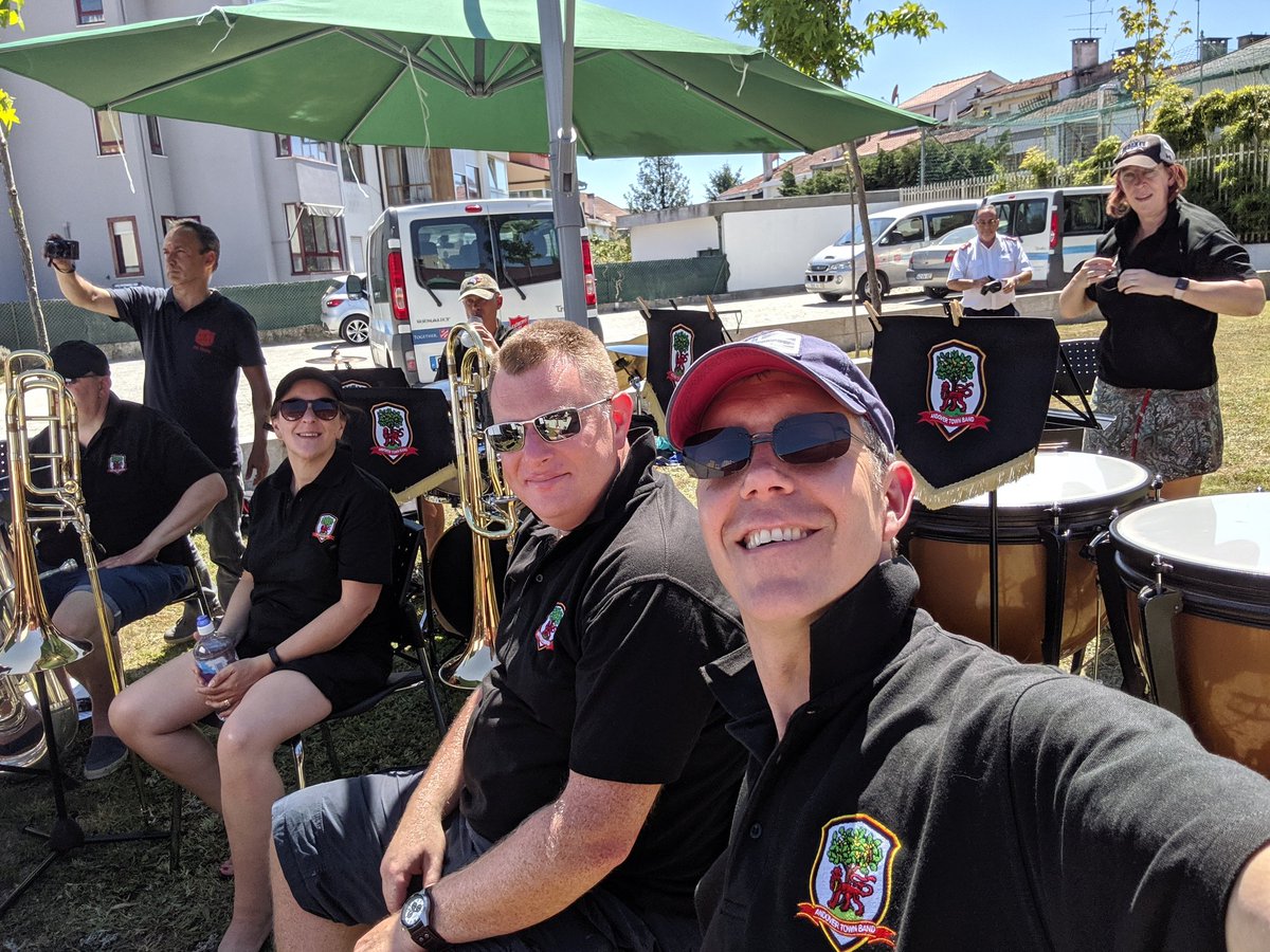 A day in the sun for the trombone section 🌞🌞🌞