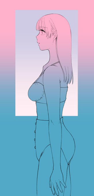 途中/線画まで、色は仮置き 