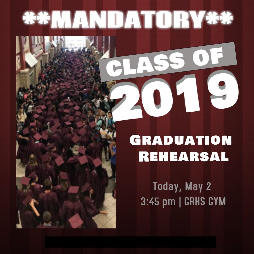 GRHS Pro Grad 2019 tweet media