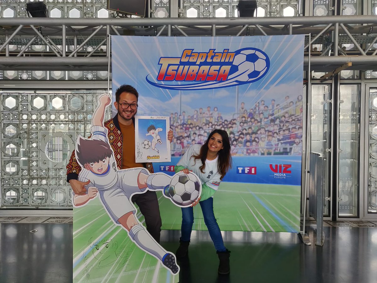 ⚽️ Aujourd'hui a eu lieu la conférence de presse pour le lancement de la nouvelle série japonaise "Captain Tsubasa", en présence de son créateur, le grand <a href="/0728takahashi/">高橋陽一 Yoichi TAKAHASHI</a> ; à l'origine du légendaire manga " Olive &amp; Tom" 👀. cc <a href="/CaroleQuintaine/">Carole Quintaine</a> <a href="/JulienChieze/">Julien Chièze</a>