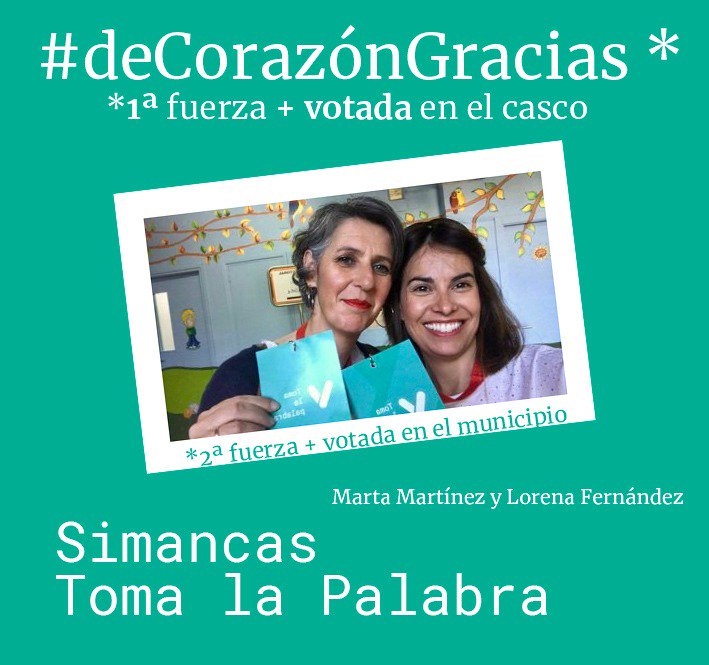 SimancasTlp's tweet photo. 🥰🥰 Seguimos, y seguiremos, agradecidas por todo lo que nos ha pasado durante estos tres meses en #SimancasTLP #Simancas #TomaLaPalabra #GRACIAS https://t.co/3X7DsCOrIZ