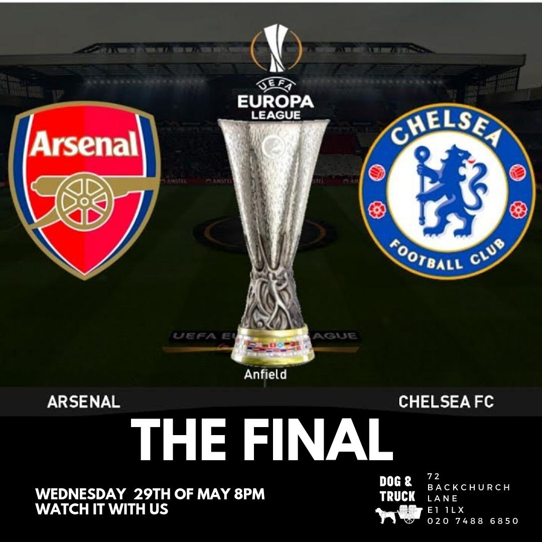 Watch two titans battle it out with a cold beer and a hot pie. Book now or come on in on the night

#europaleague #europa #uefa #footie #football #pubs #beer #food #pies #london #aldgate #aldgateeast #eastlondon #gamenight #arsenal #chealsea #europe
