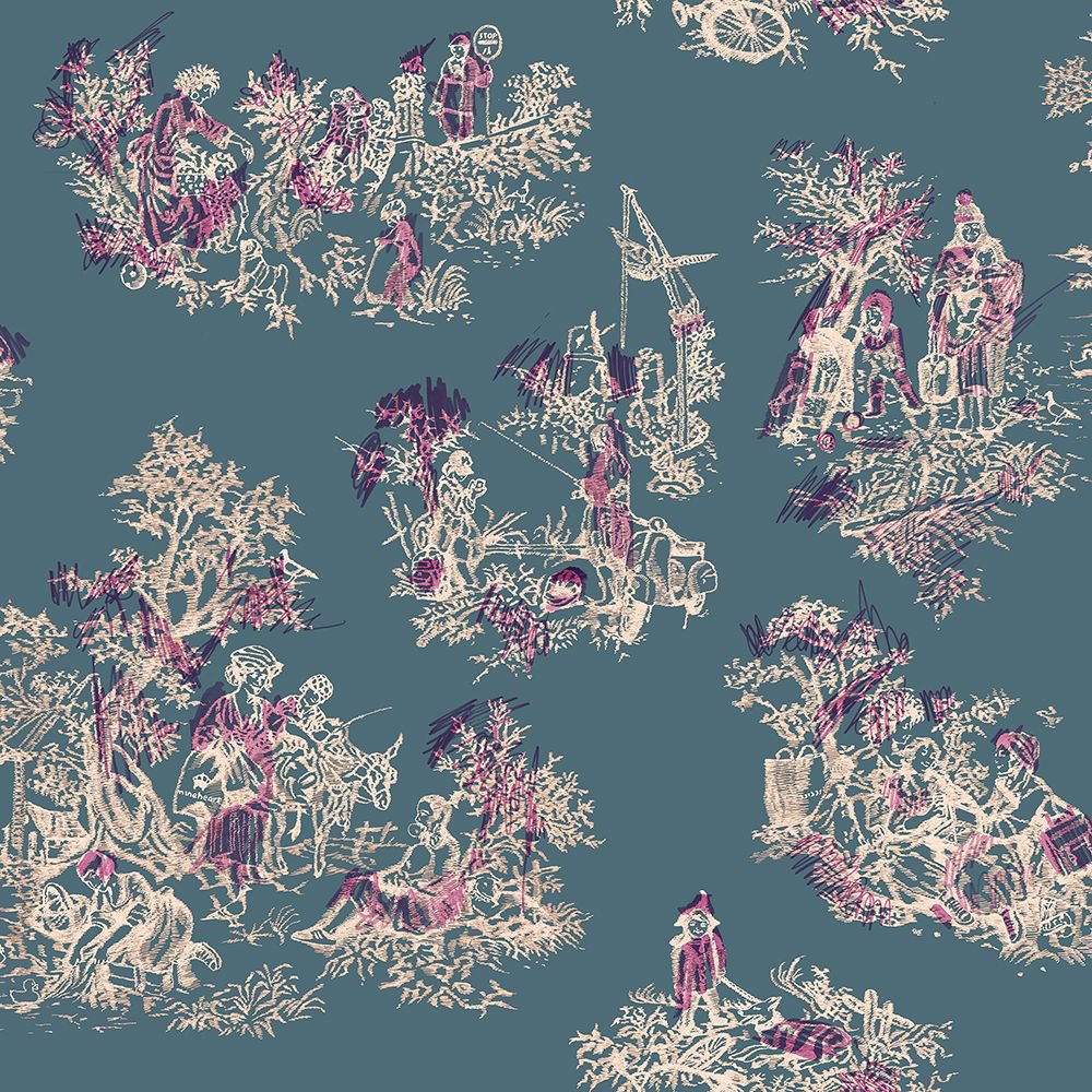 mineheartdesign's tweet photo. Familiar, yet subtly irreverent the ‘Once upon our time’ wallpaper take classic “toile” patterns from the past, and gives them a new highly modern perspective
#designwonderland #extraordinaryinteriors #wallsofwonder #mineheart⠀⠀
#mineheartwallpaper #toilewallpaper #toilepattern https://t.co/hmWrJZuu9J
