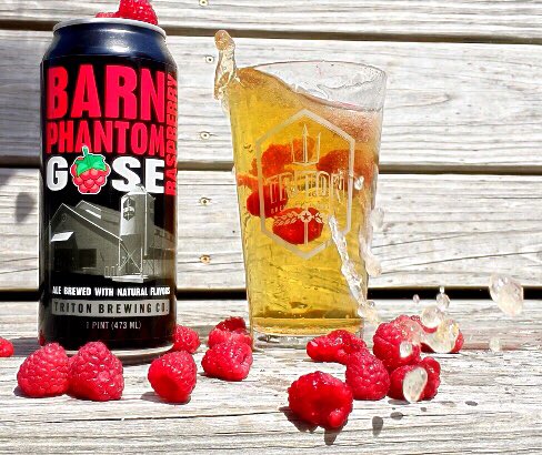 TritonBrewing's tweet photo. Slightly sweet, tantalizingly tart and fabulously fruity #BarnPhantomGosewithRaspberry 
#nowavailable 

(on draft at tagged locations) https://t.co/SUreg5HhwX