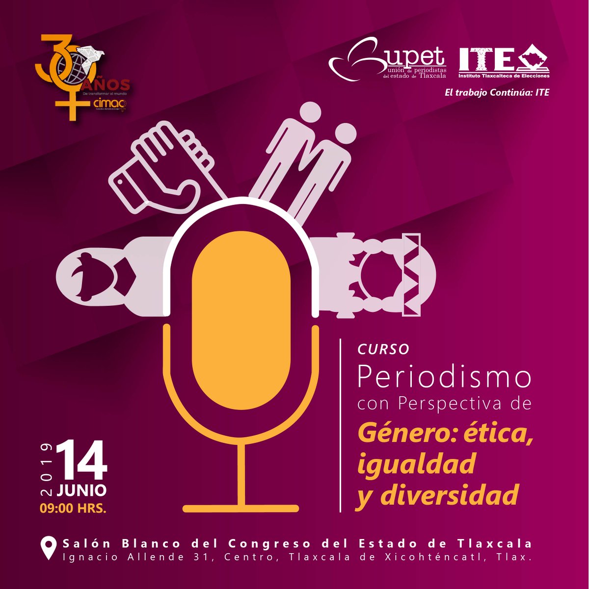 ¡Cambio de Fecha!

<a href="/prensacimac/">CIMAC.org</a> 
<a href="/UpetTlaxcala/">UPET Tlaxcala</a> 
#ElTrabajoContinúa #ITEInformamos