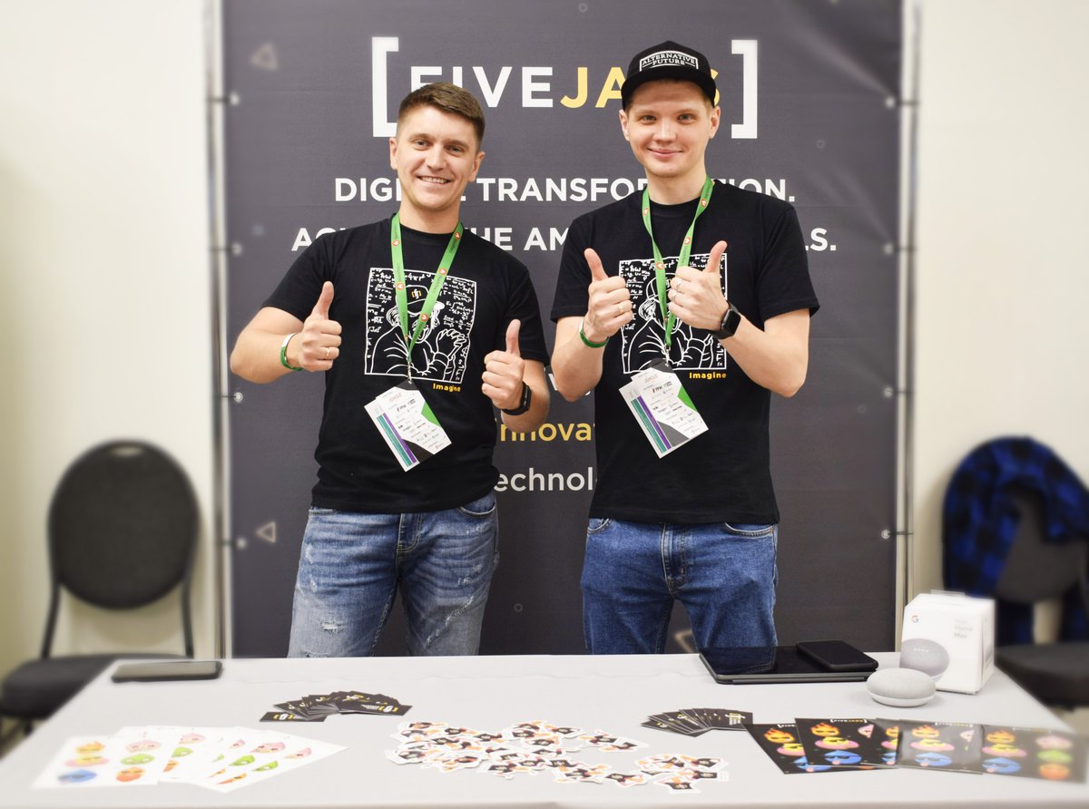 five_jars's tweet photo. DrupalKyiv 2019 was fun! π
Great thanks to the organizers, sponsors and to the curious audience π
#fivejars #fivejarsteam #five_jars #5jars #digitalagency #drupal #DrupalCamp #DrupalCampKyiv2019 #Kyiv https://t.co/jr2eC37rAv