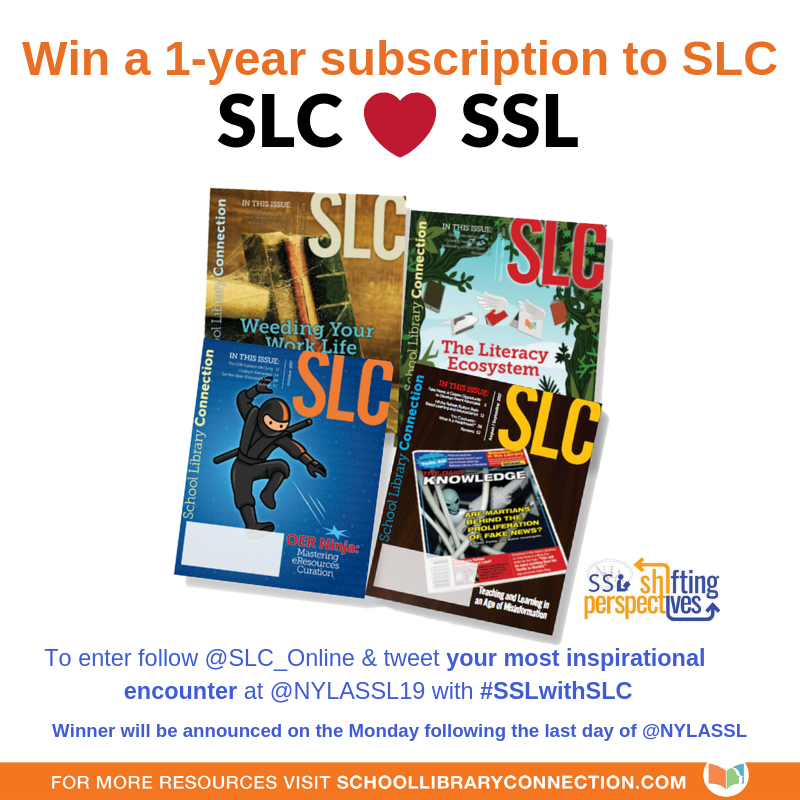 BloomsburyLU's tweet photo. SLC is showing their LOVE to @nylassl2019 with a chance to win a 1-year subscription to https://t.co/QBiPxw3r5a.  Follow @SLC_Online &amp; tweet your most inspirational encounter at #SSL19 &amp; tag it with #SSLwithSLC to enter. https://t.co/Yx68J5iEXs