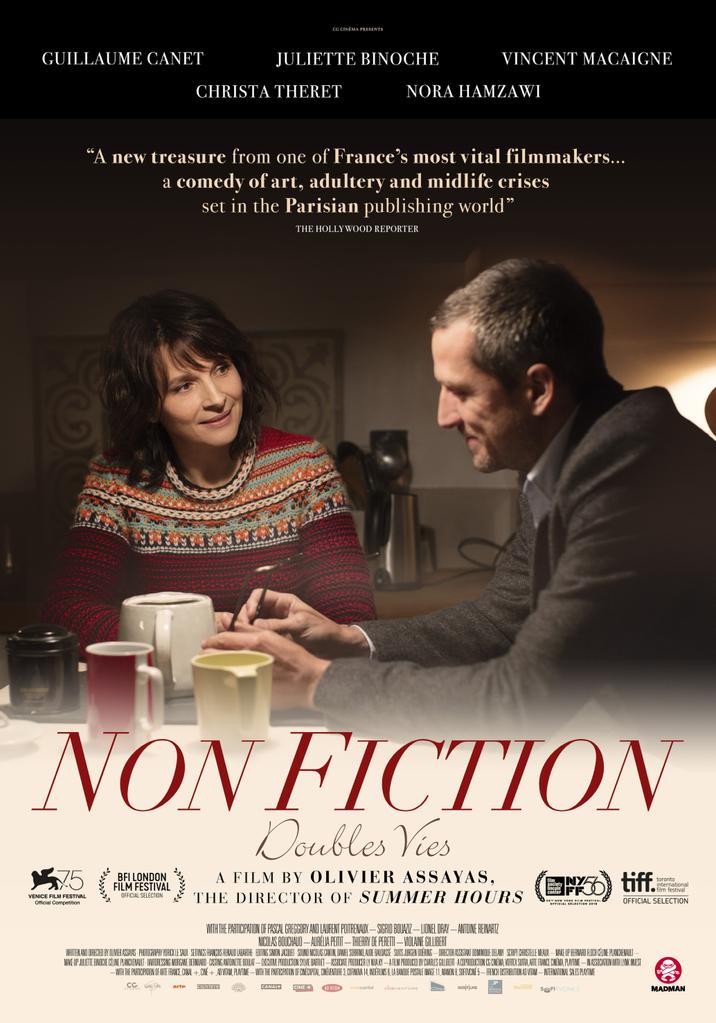 Olivier Assayas directed Guillaume Canet and Juliette Binoche in his latest film, #NONFICTION, which happens to be a comedy. Just opened in SF, Berkeley, Oakland and San Rafael. Read more >> bit.ly/2KfLzqa #LostinSF #FrenchinSF #francaisauxusa #DoubleVies