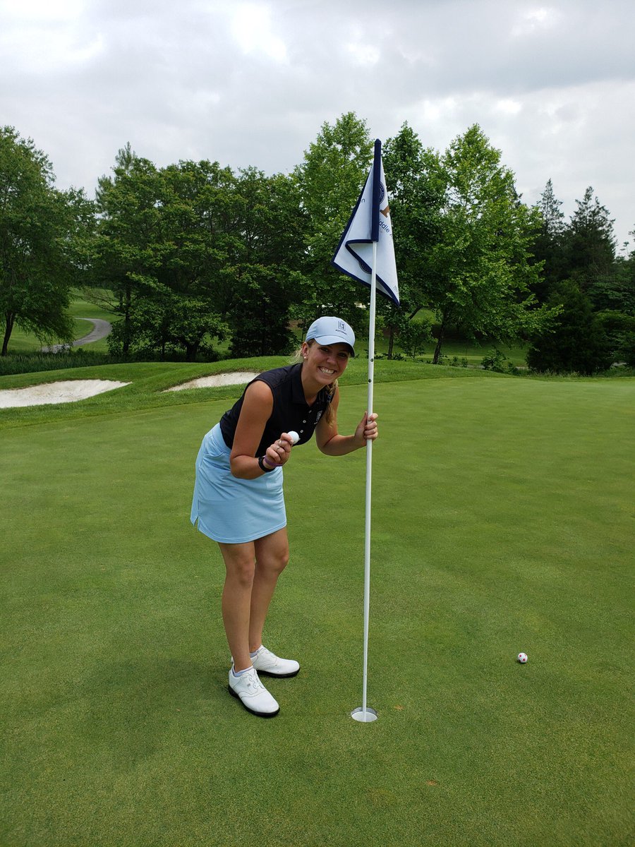 MAPGA Associate Shannon McKew of <a href="/TPCPotomac/">TPC Potomac</a> at Avenel Farm just Eagled Hole No. 10 of Lakewood Country Club from 155 YARDS away during the 2019 Central Chapter Professional Championship!