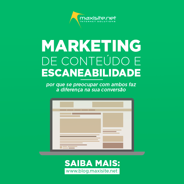 Maxisite's tweet photo. Marketing de conteúdo e escaneabilidade https://t.co/6kEoImt6wj https://t.co/NfPQ75WLhF