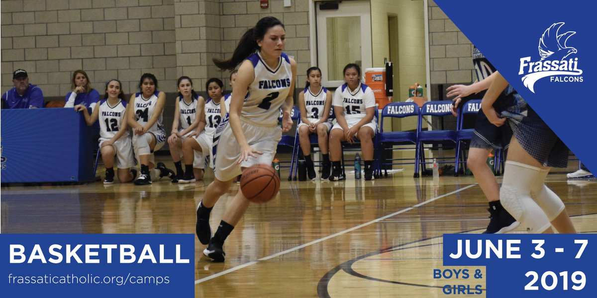 Boys and Girls Summer Basketball Camps start Monday, June 3. Register today on our website - frassaticatholic.org/basketball-camp .
