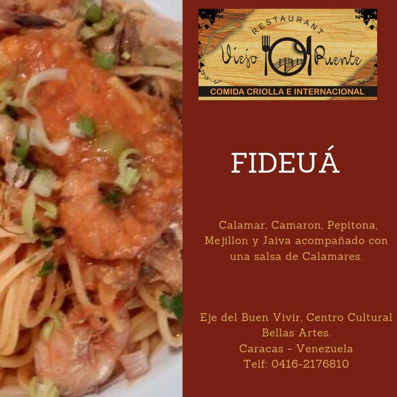 RestViejoPuente's tweet photo. #TeProvoca Un #Fidegua Ven y disfruta de nuestra #PropuestaGastronomica el cual viene cargada de especialidades del #Mar. En #Caracacas en el #JardinCulturalDeCaracas nos puedes ubicar. Desde las 12 del medio día.
#GastronomiaAncestral https://t.co/W5BiARRqAH