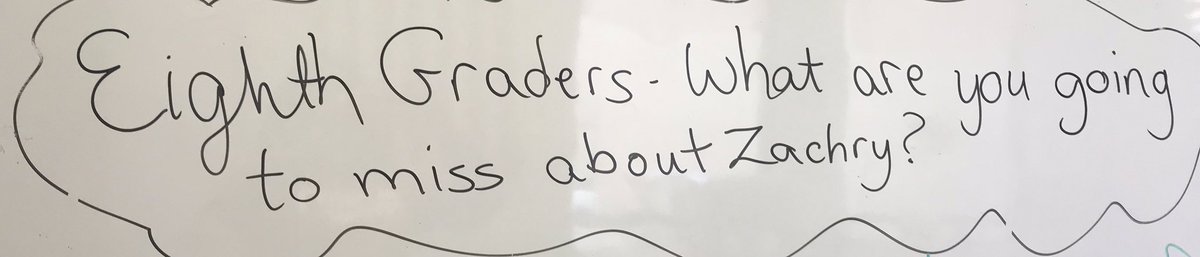 vbarajaslibrary's tweet image. 8th Grade Ss share what they will miss @NISDZachry. We will miss them too!  @NISDLib