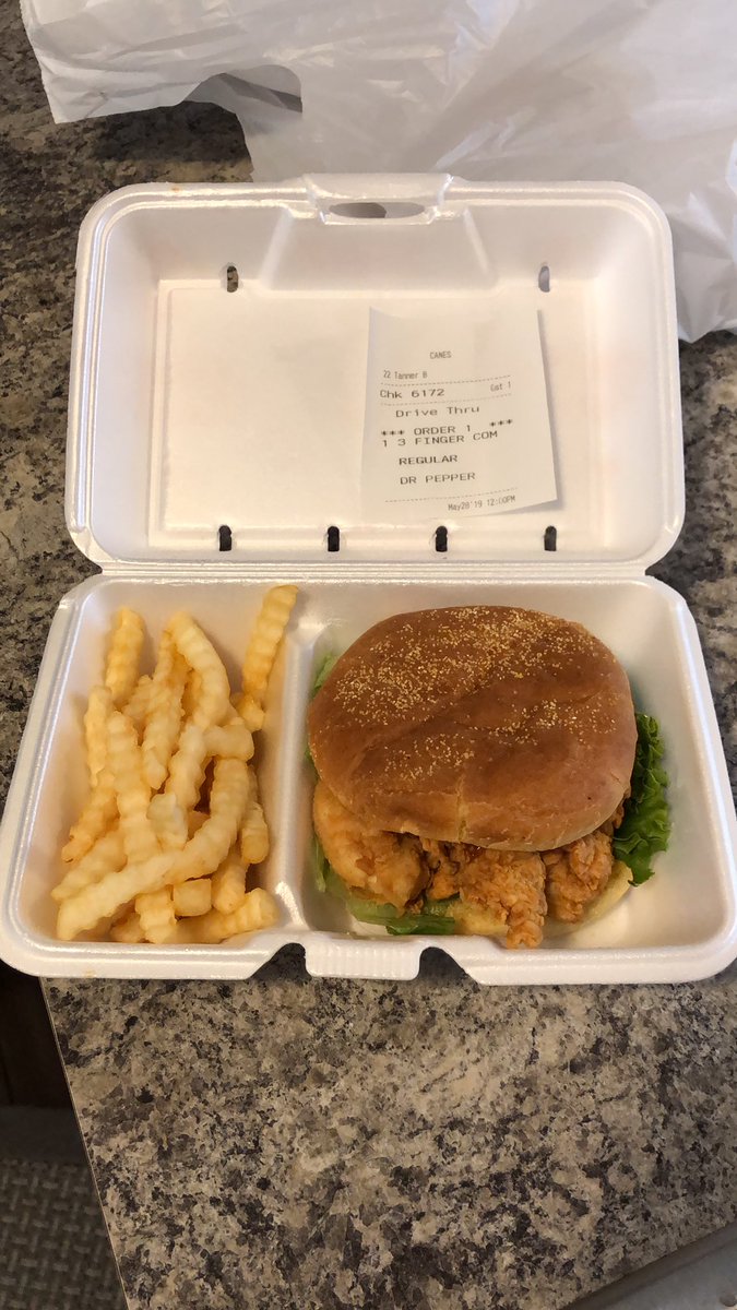 Nothing like driving 15 mins to <a href="/Raising_Canes/">Raising Canes</a> and 15 mins home to find that you didn’t get what you ordered. 🙄