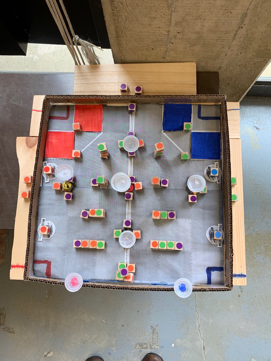 Walsh Robotics Club (@walshbots) on Twitter photo Tower Takeover board game! Tower Takeover board game!