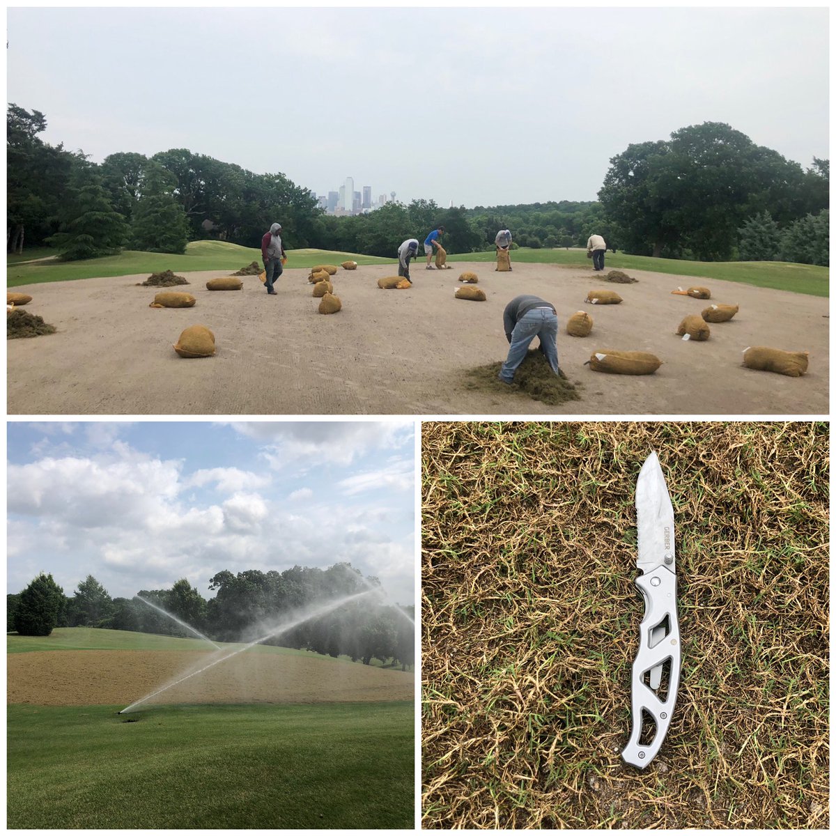 Been a long day but the end is near....only 4 more greens to go!! #ntgcsa