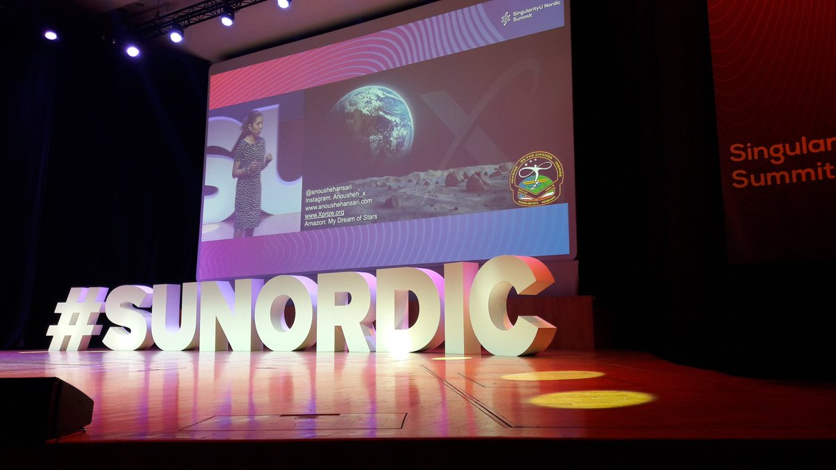 'Follow your dreams' @AnoushehAnsari - a woman, whose childhood dream of flying to #space has come true! 🚀 
#SUnordic #XPRIZE #Rethink #exponentialtechnologies