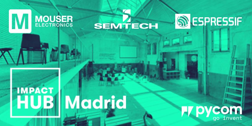 SGWirelessIoT's tweet image. In less than 10 hours we kick off another sold-out GOINVENT Workshop in @ImpactHubMAD Madrid. We're all really looking forward to fun with #FiPy #Pymesh, deep sleep and #LoRa on @ttn_mad With thanks again to our sponsors @MouserElec @SemtechCorp and @EspressifSystem