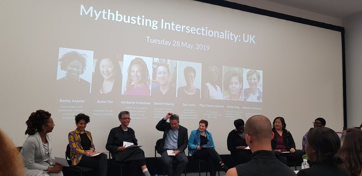 meenakshisarkar's tweet photo. Absolutely delighted to be able to meet and hear the legend Kimberle Crenshaw in London #IntersectionalityMatters at the #MythbustingIntersectionalityUK event at the University of Westminster. Amazing panelists! The energy in the room was brilliant! https://t.co/av2acjbYJM